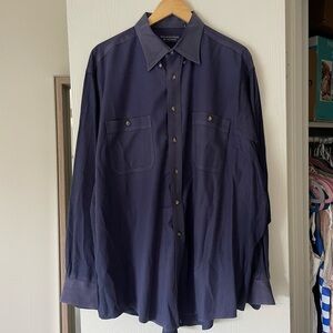 Roundtree & Yorke Blue Buttondown shirt
